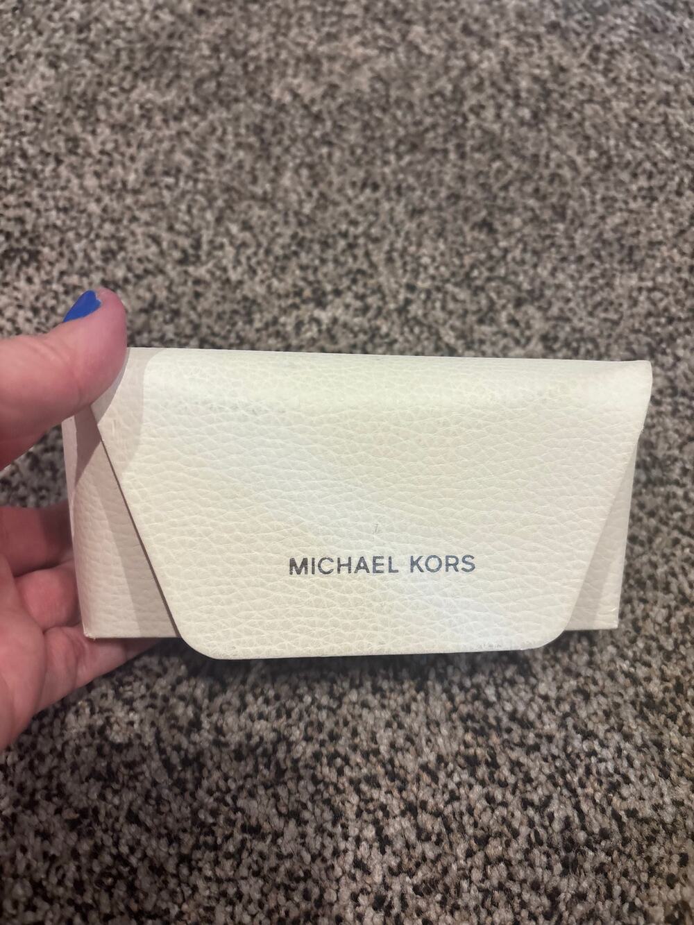 Michael Kors Hard Eyeglasses/Sunglasses Case in White